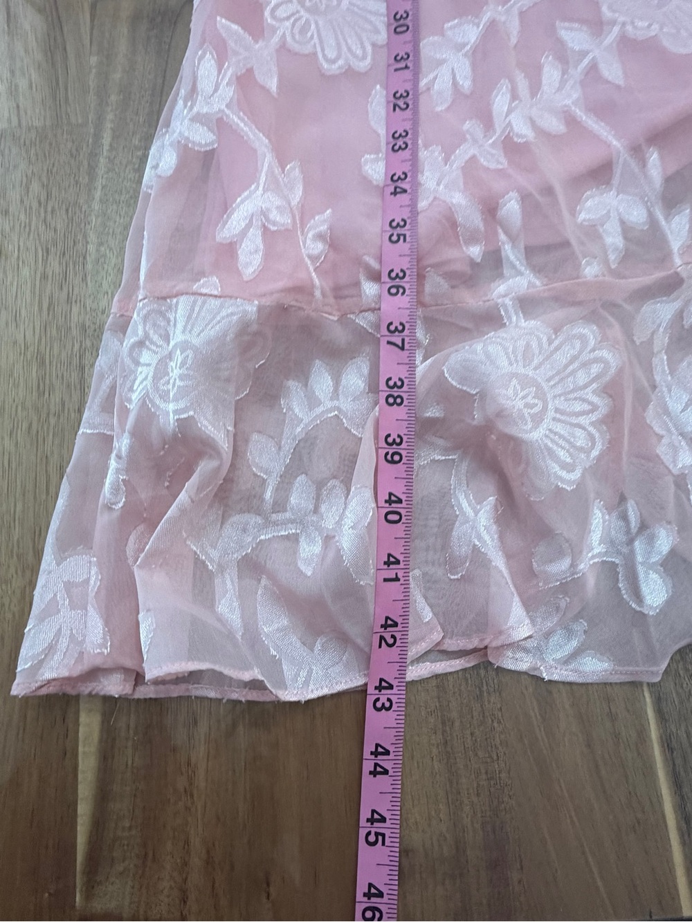 NWT Sz M Lulus Pretty Perfect Blush Burnout Floral Off-the-Shoulder Midi Dress - Picture 11 of 14